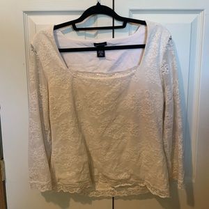 Lace long sleeve blouse